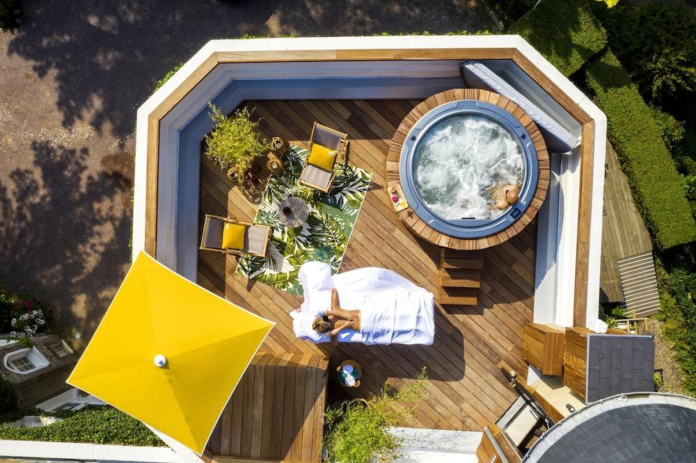 Hotel Domaine Saint Clair - Le Donjon Étretat Zewnętrze zdjęcie