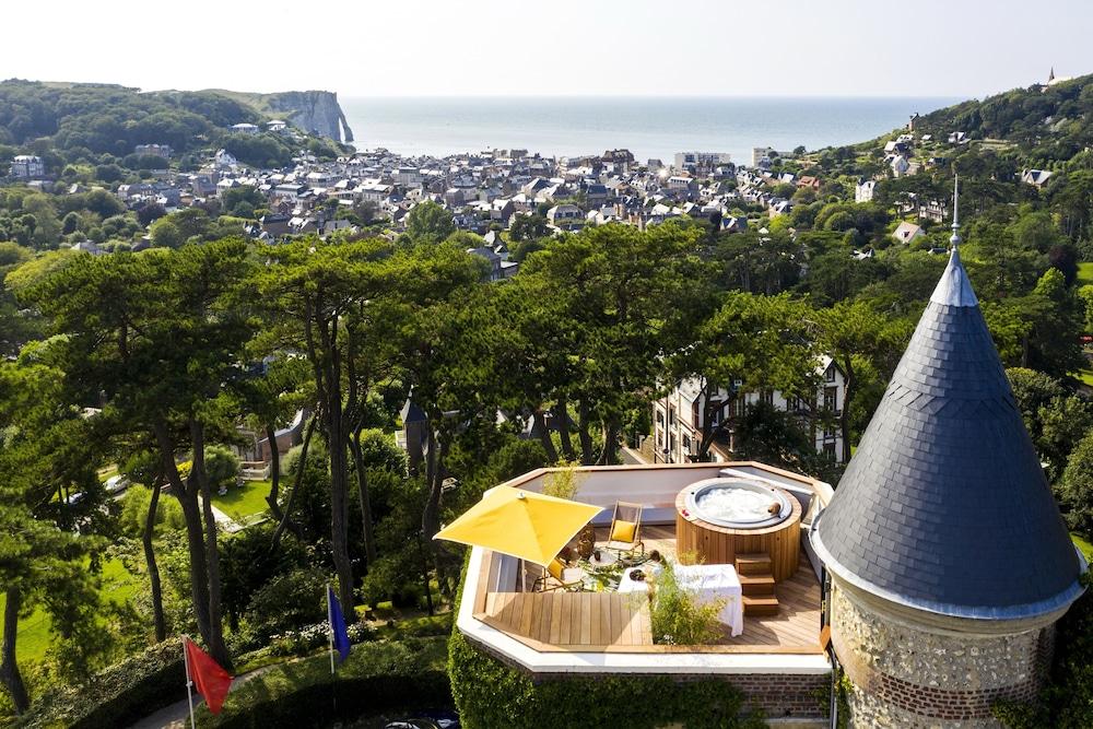 Hotel Domaine Saint Clair - Le Donjon Étretat Zewnętrze zdjęcie